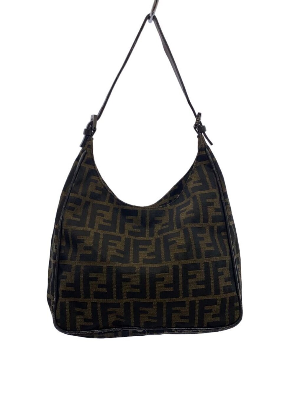 Fendi Zucca Hobo Handbag canvas brown monogram